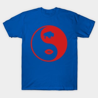 Ying Yang Buffalo NY New York Football T-Shirt